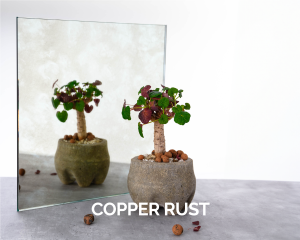 Mirror Antique Decor Copper Rust 001