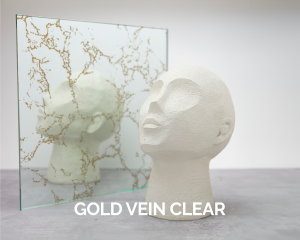 Mirror Antique Decor Gold Vein Clear 001