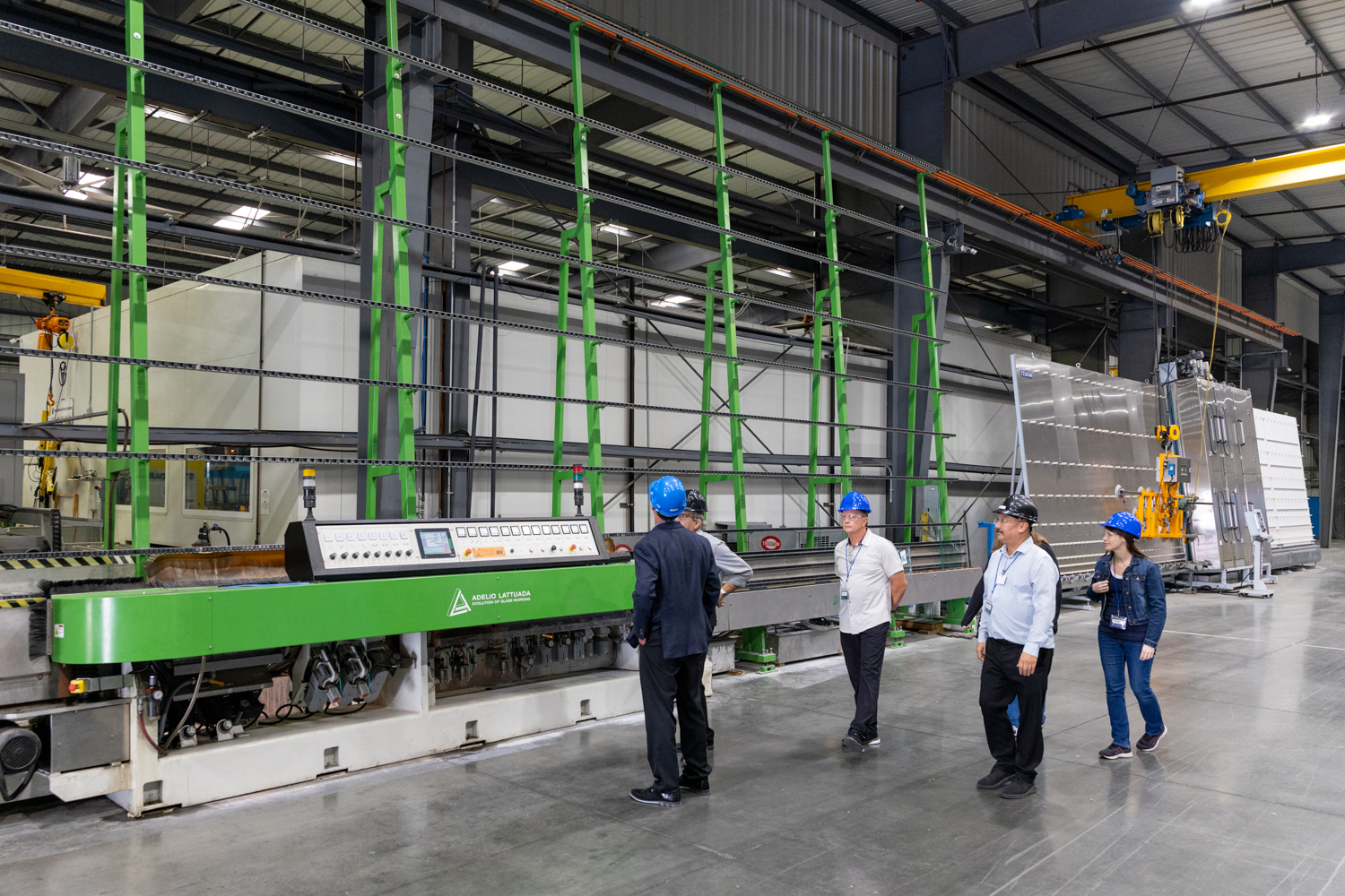 Touring the production floor — our Jumbo Line is one of the centerpieces of our Los Angeles operation.